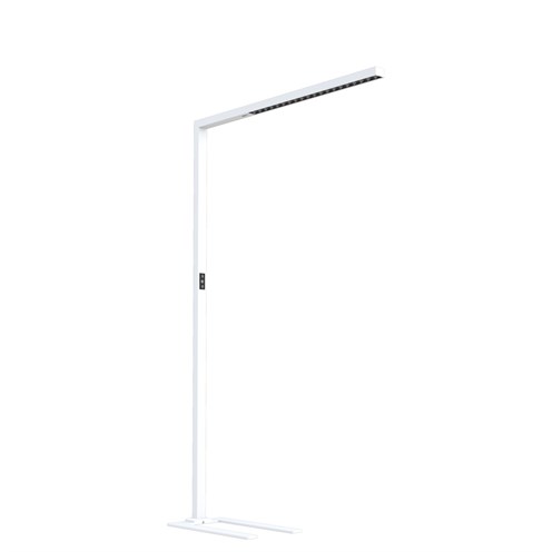 PRO+BARISARDA-F LED 77W 9078lm 4000K UGR<12, hämardatav lülitist ja sensoriga, üles/alla valgusega töökohavalgusti, matt valge, must hajuti